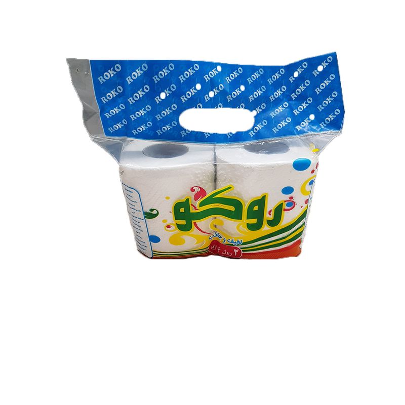 دستمال توالت روکو مدل 2R رول 2 عددی