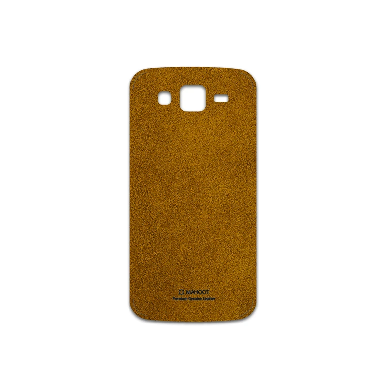 برچسب پوششی ماهوت مدل Brown-Chamois-Leather مناسب برای گوشی موبایل سامسونگ Galaxy Grand 2