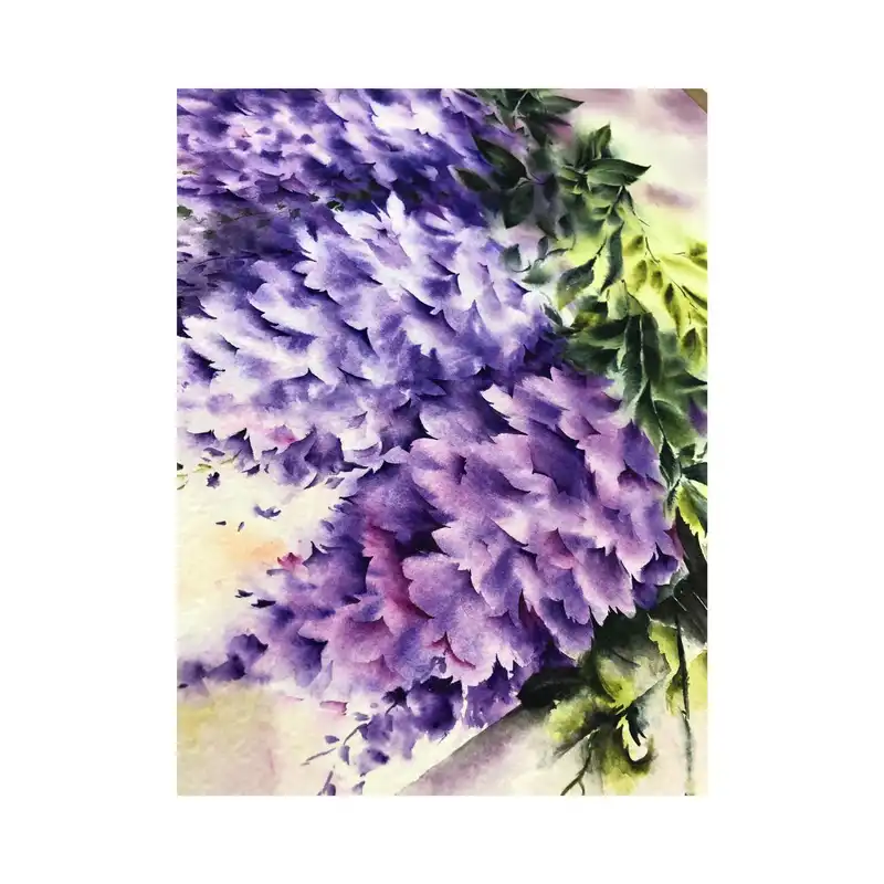 نقاشی آبرنگ طرح گل