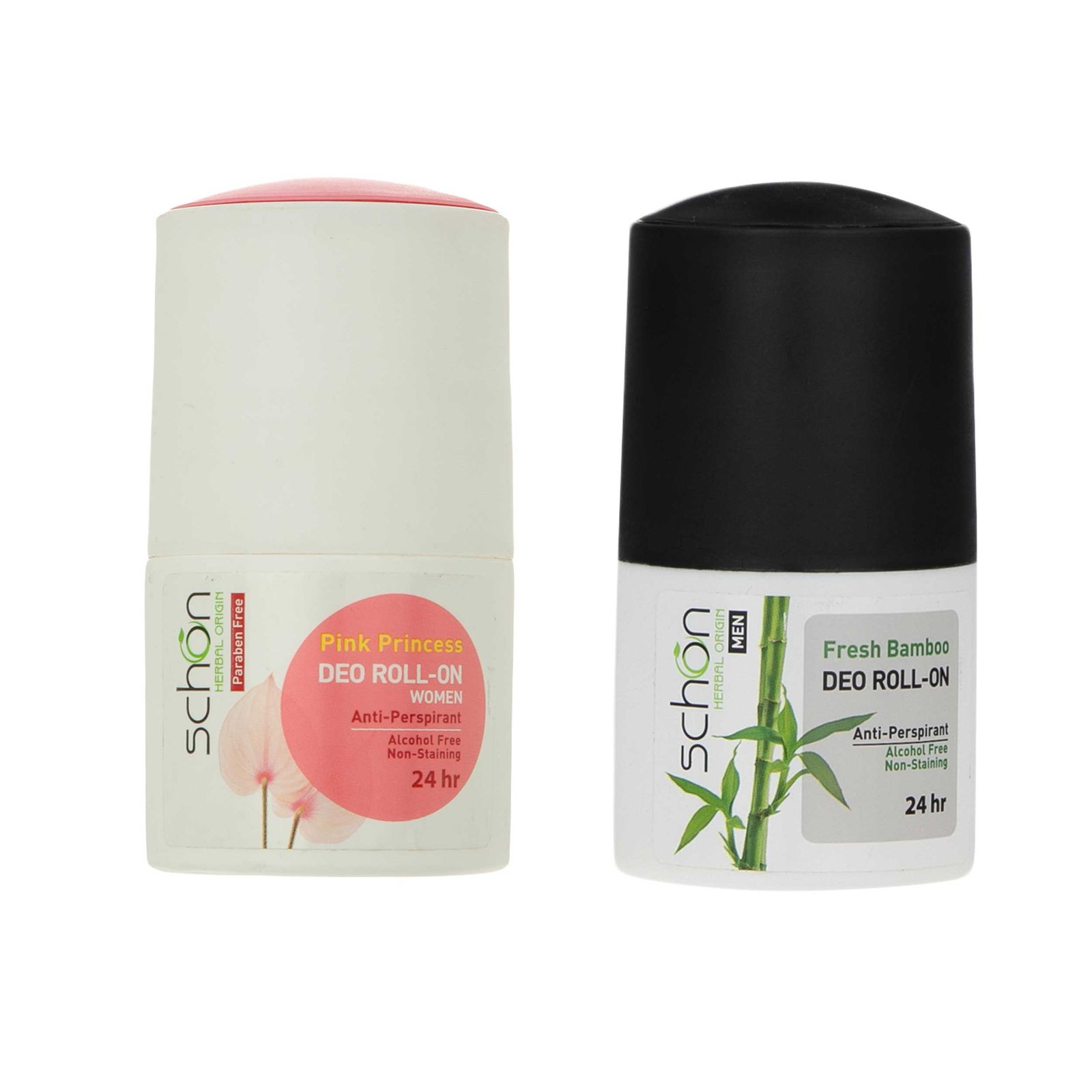 رول ضد تعریق زنانه شون مدل Pink Princess حجم 50 میلی لیتر به همراه رول ضد تعریق مردانه مدل Fresh Bamboo -  - 2