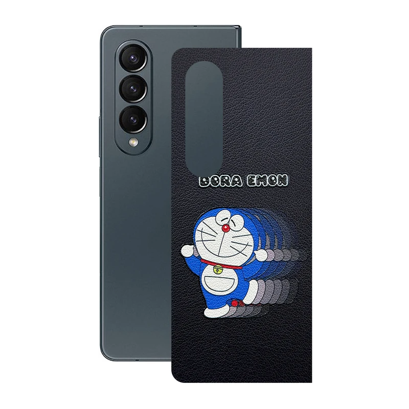 برچسب پوششی ریمکس مدل Leth طرح دورایمون مناسب برای گوشی موبایل سامسونگ Galaxy Z Fold4