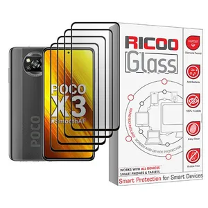 Ricoo Ricoo Glass MIX004 Screen Protector For Xiaomi Poco X3 Pack Of 4