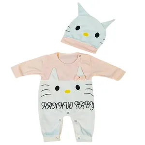 ست سرهمی و کلاه نوزادی دخترانه مدل خرگوش ناقلا رنگ گلبهی