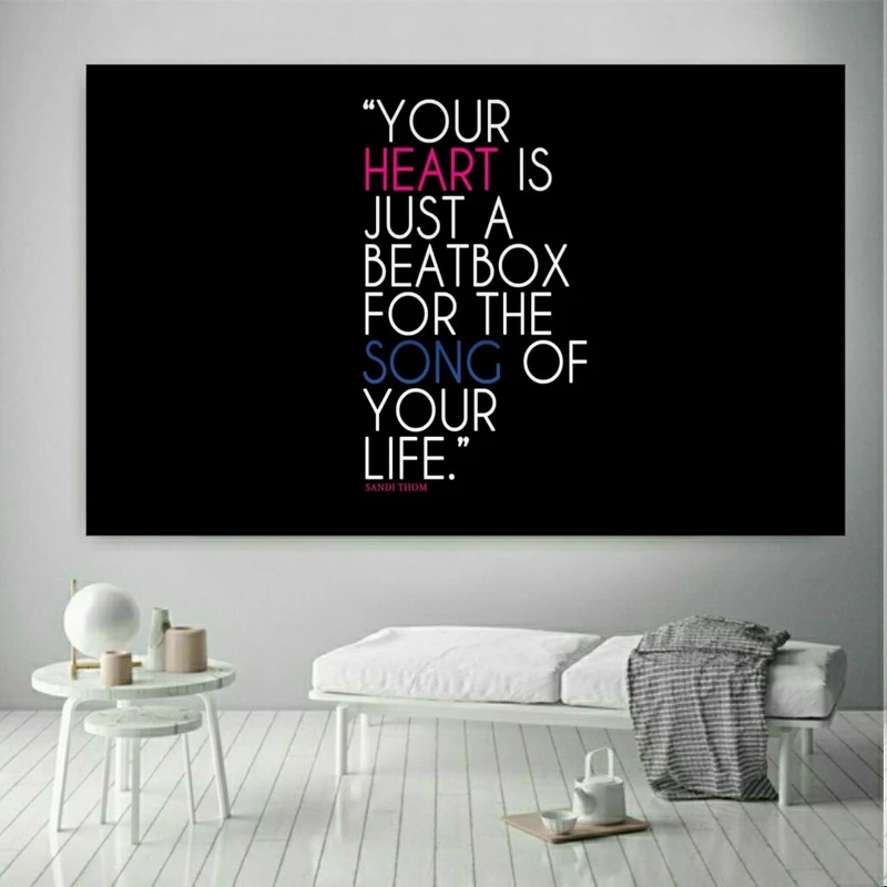 تابلو بوم طرح انگیزش مدل YOUR HEARTISکد SDP308