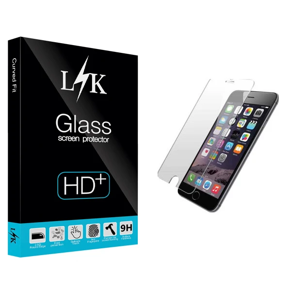 محافظ صفحه نمایش ال کی مدل Hard glass مناسب برای گوشی موبایل اپل iPhone 6/6s
