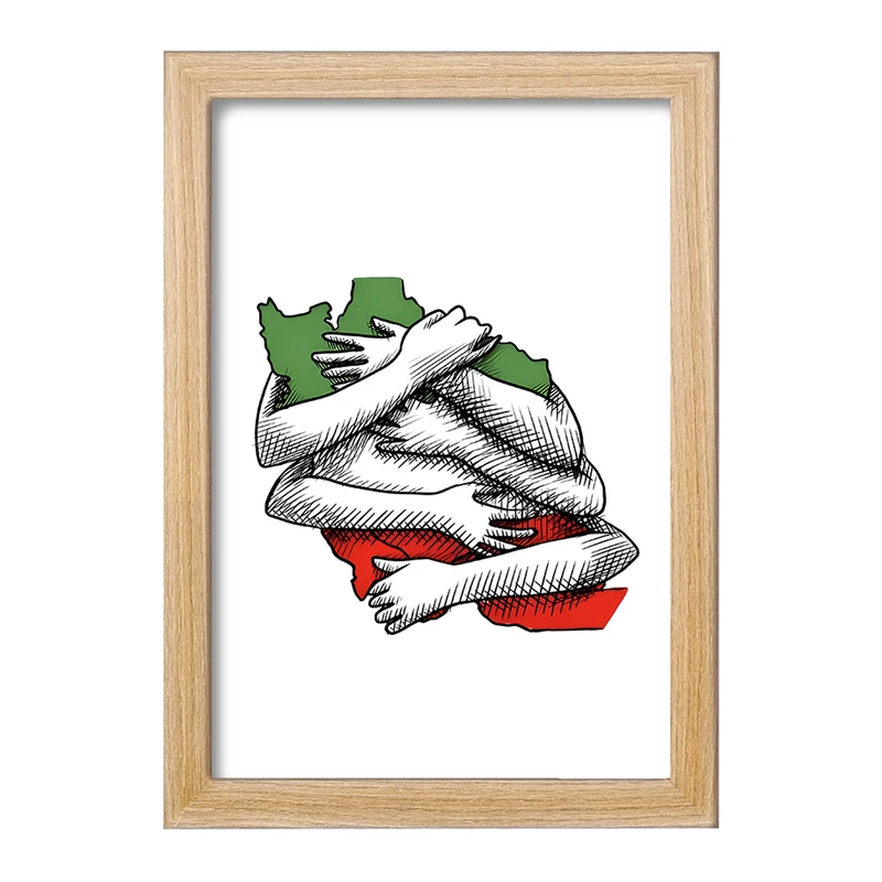 تابلو خندالو مدل ایران (Iran) کد F4984