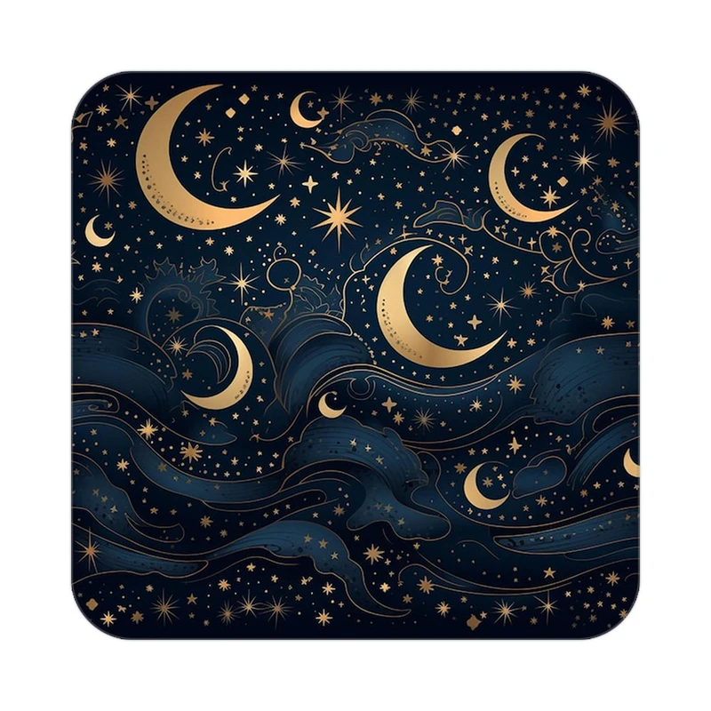 زیر لیوانی کاکتی طرح ماه و ستاره مدل mp52656