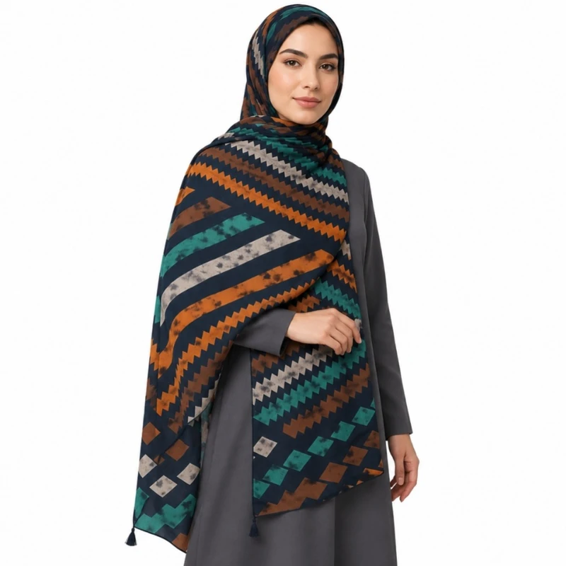شال زنانه مدل لوزی 540