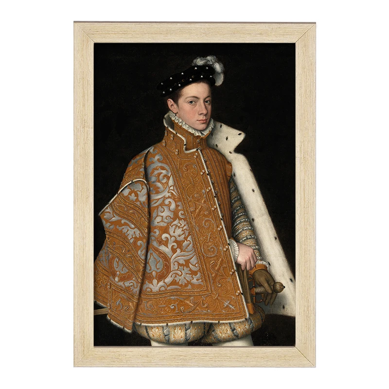 تابلو خندالو مدل پرتره شاهزاده الساندرو فارنزه اثر سوفونیسبا آنگویسولا کد F12252