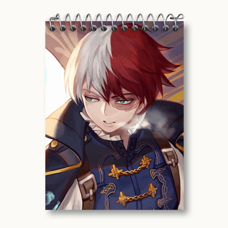 دفتر یادداشت 50 برگ خندالو مدل شوتو تودوروکی انیمه قهرمان من کد 13233