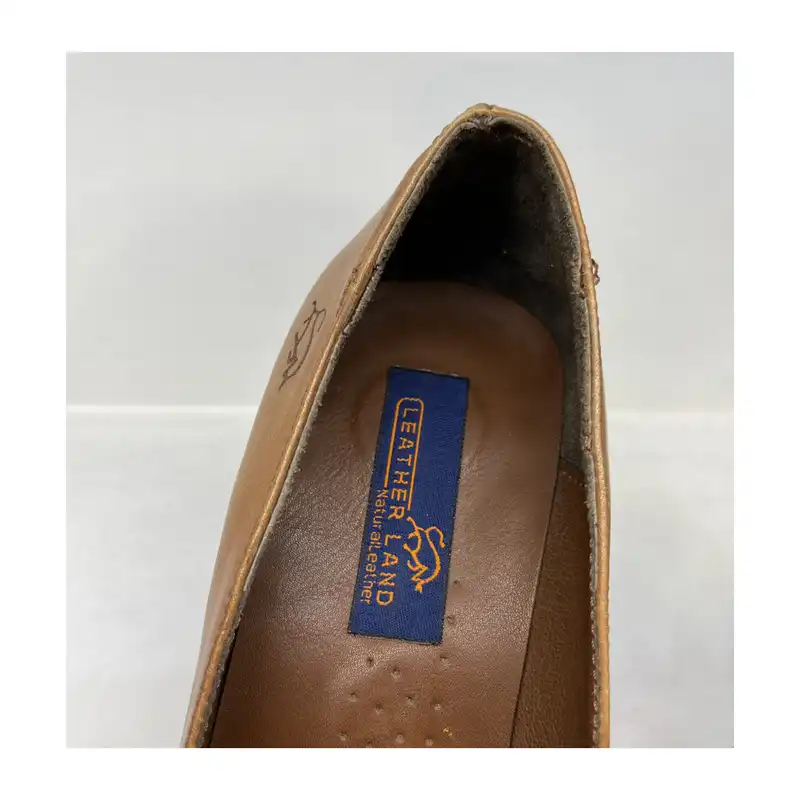 کفش زنانه سرزمین چرم کد 1086 رنگ عسلی