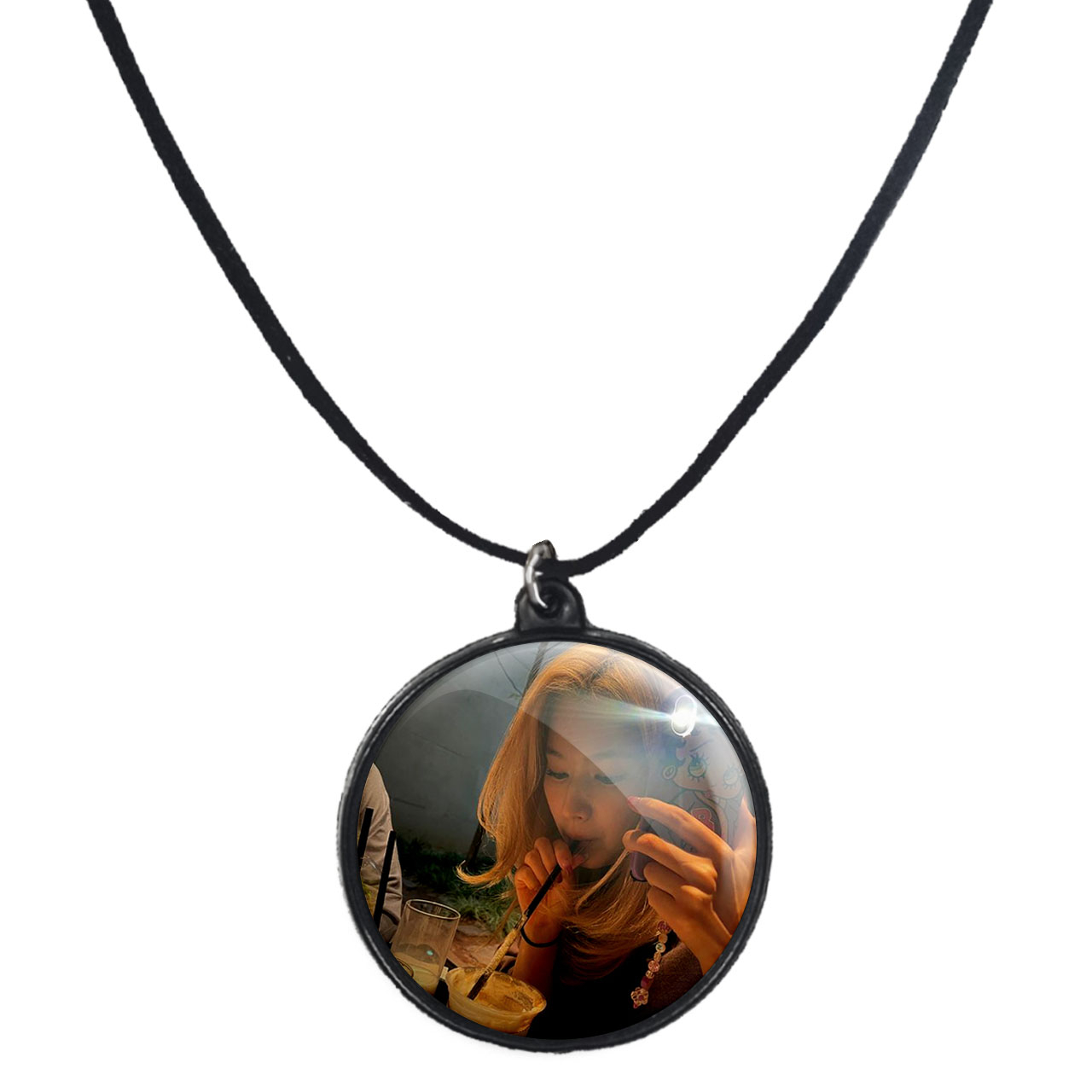 گردنبند پرمانه طرح تو ایس کد pmb.18372 مدل دو طرفه