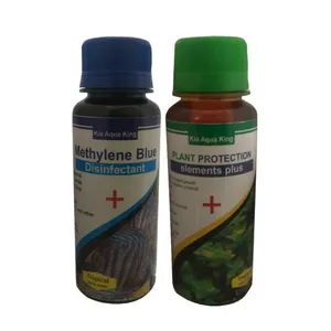 کود کامل گیاهان آکواریوم مدل KKM-12 حجم 120 میلی لیتر به همراه محلول ضد عفونی کننده آب آکواریوم