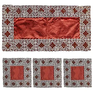 ست 4 تکه رومیزی ترمه مدل یلدا کد CML4-4