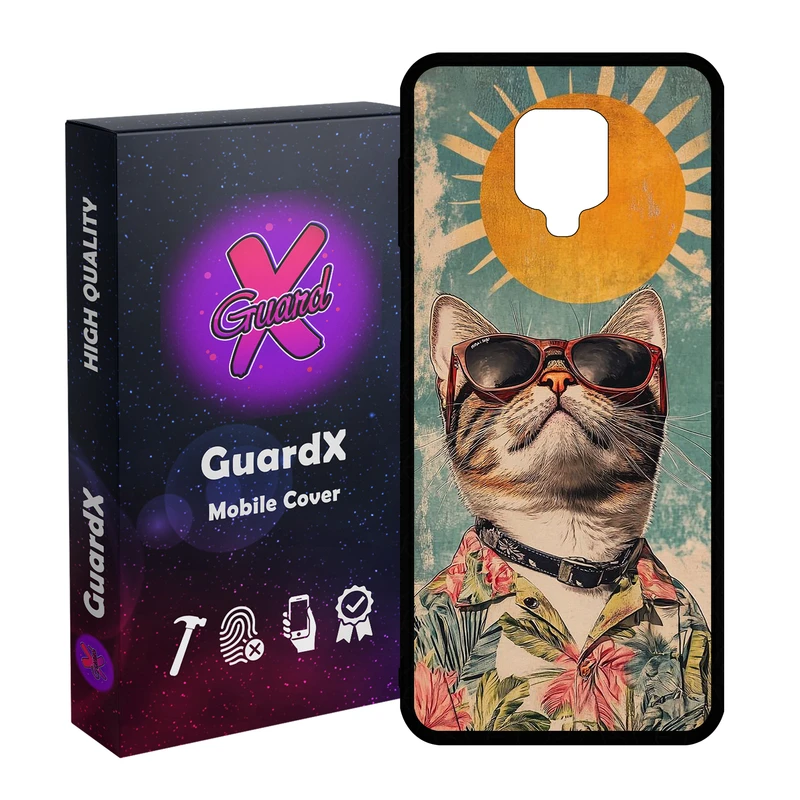 کاور گارد ایکس طرح گربه مدل 11100 مناسب برای گوشی موبایل شیائومی Redmi Note9 Pro/Note 9 Pro Max/Redmi Note 9S/MI Poco M2 Pro