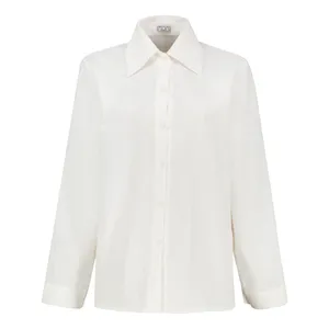 شومیز آستین بلند یقه برگردان زنانه نون مدل لینن