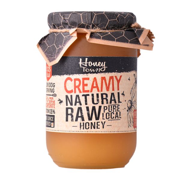 عسل  Creamy Natural Raw هانی تاون- 500 گرم