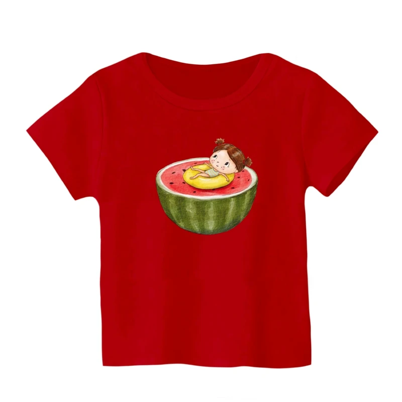 تی شرت آستین کوتاه بچگانه مدل دخترک یلدایی کد 33