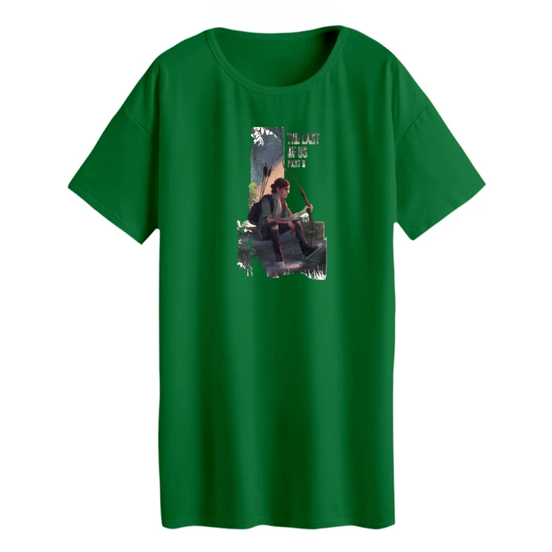 تی شرت لانگ زنانه مدل last of us کد 3