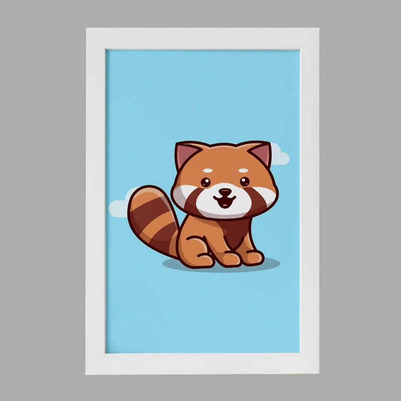 تابلو خندالو مدل حیوانات بامزه راکون کد 25429