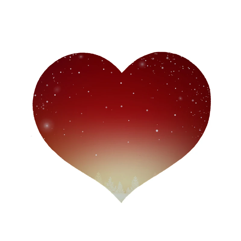 پادری مدل قلب طرح برف کد 8387 سایز 90 × 90 سانتی متر