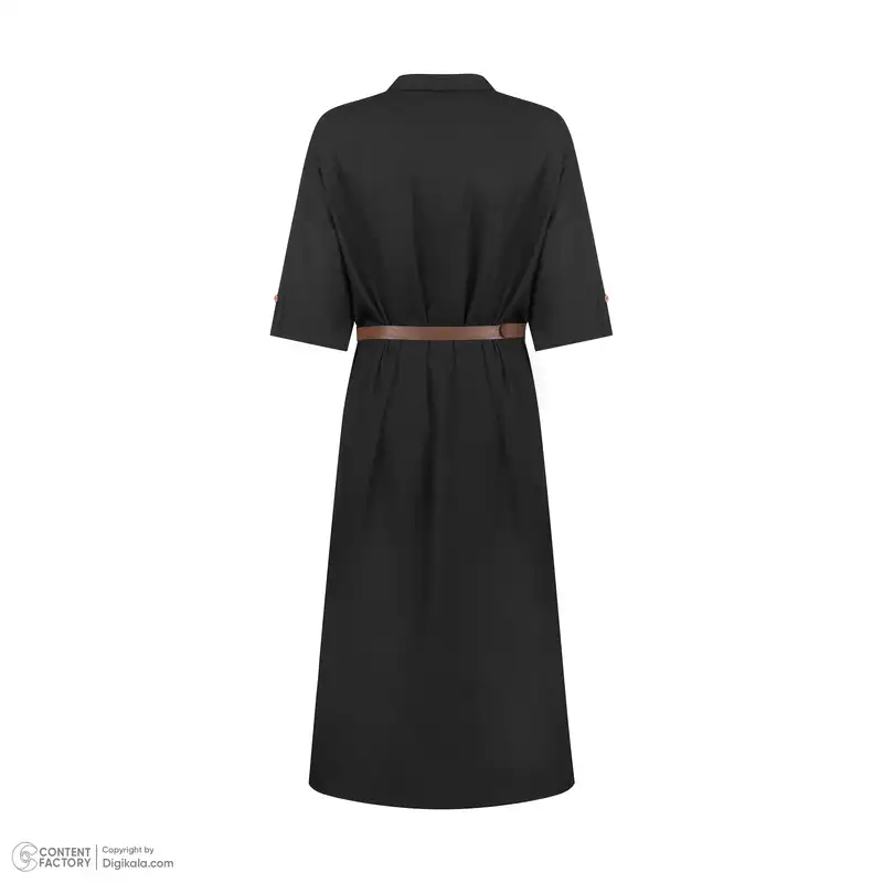 مانتو زنانه مدل کفتان رنگ مشکی