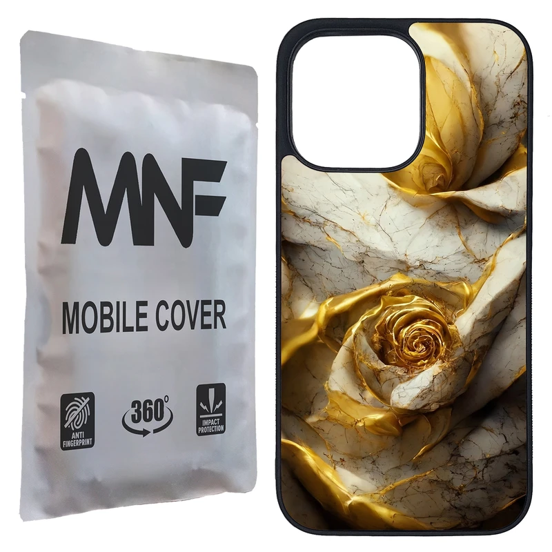 کاور ام ان اف طرح گل سنگی کد P-023 مناسب برای گوشی موبایل اپل iPhone 13 Pro