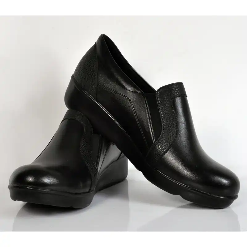 کفش طبی زنانه مدل چرم طبیعی کلاسیک طبی