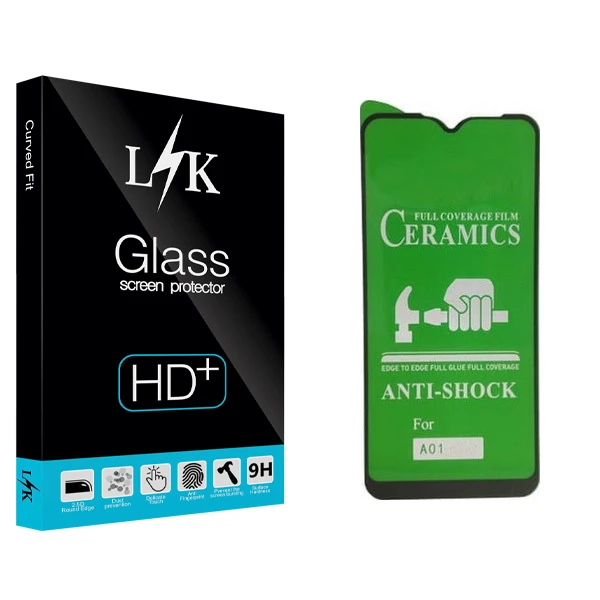 محافظ صفحه نمایش سرامیکی ال کی مدل Hard glass مناسب برای گوشی موبایل سامسونگ Galaxy A01