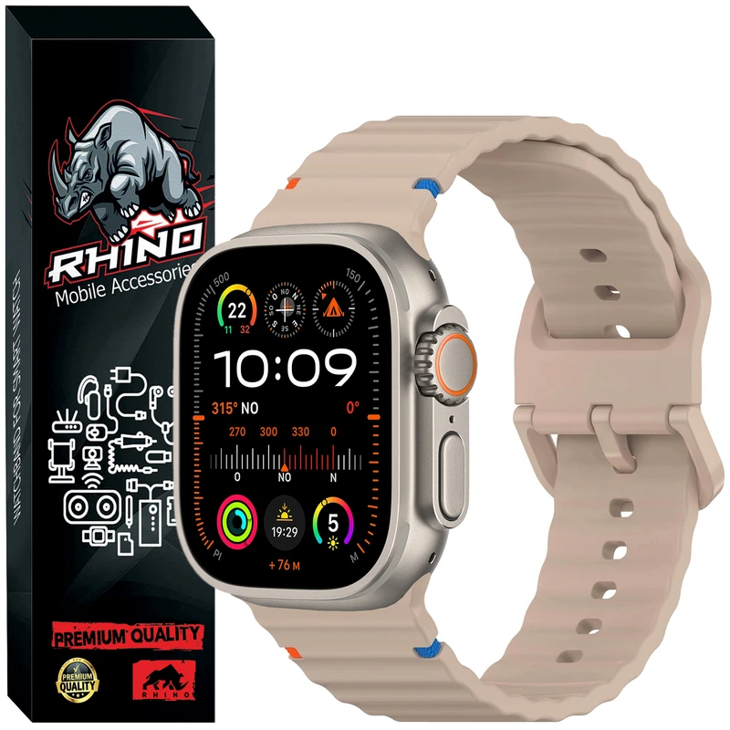 بند راینو مدل AP-SPORT مناسب برای اپل واچ سایز 44 / 45 / 46 / 49 میلی متری سری 6/7/8/9/10/11/Ultra
