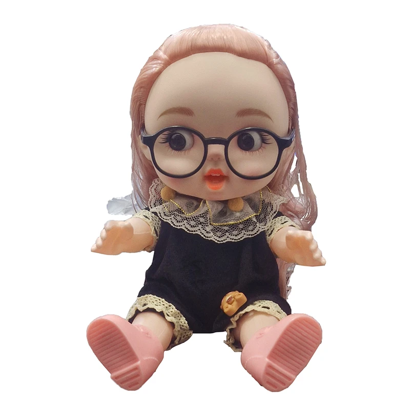 عروسک مدل عینکی بیبی لاولی طرح هدبند دار کد 1214 ارتفاع 26 سانتی متر