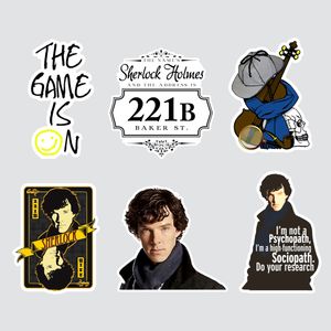 نقد و بررسی استیکر لپ تاپ پیکسل میکسل مدل سریال شرلوک هلمز مجموعه 6 عددی توسط خریداران