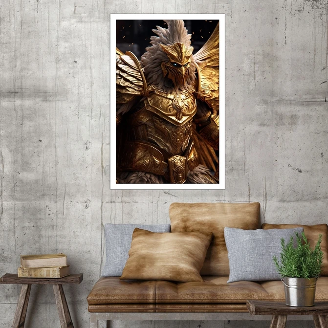 تابلو نوری بکلیت طرح عقاب طلایی مدل W-MID-18194