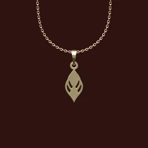 گردنبند طلا 18 عیار زنانه مدوپد مدل هندسی کد X2-1-1066