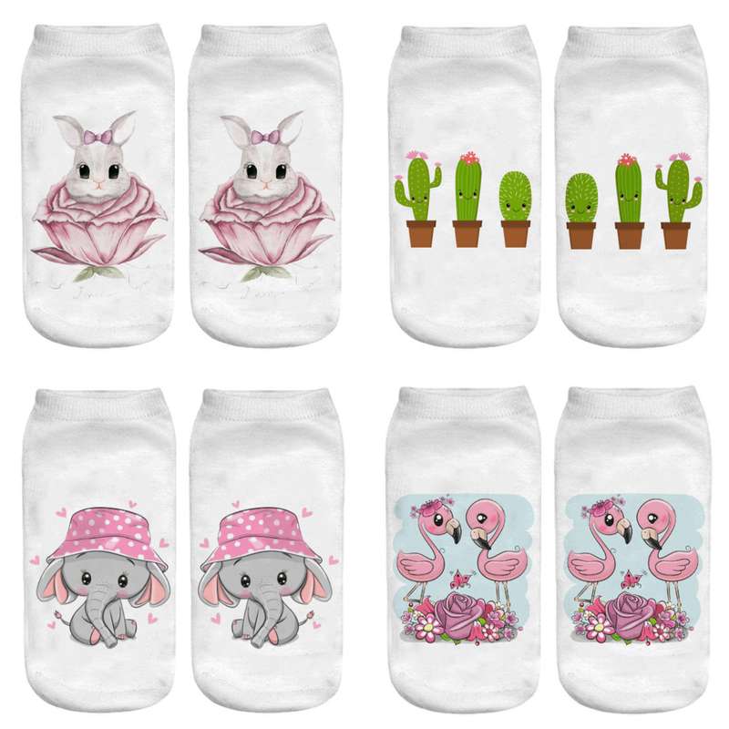 جوراب دخترانه مدل عروسکی کد 10 مجموعه 4 عددی