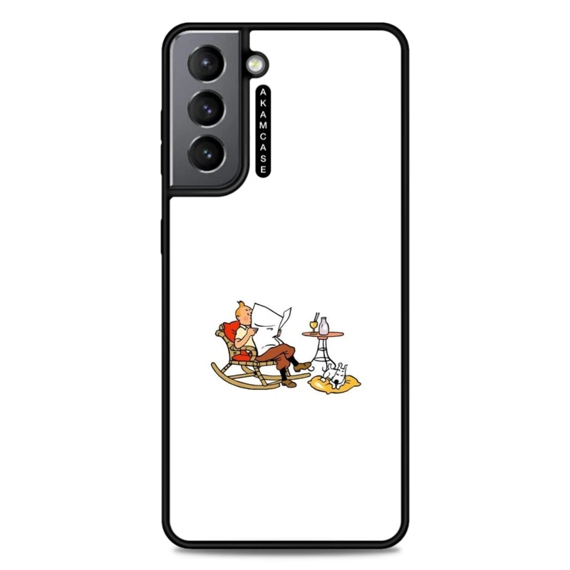 کاور آکام مدل AMC-WSGS21-TINTIN-8 مناسب برای گوشی موبایل سامسونگ Galaxy S21