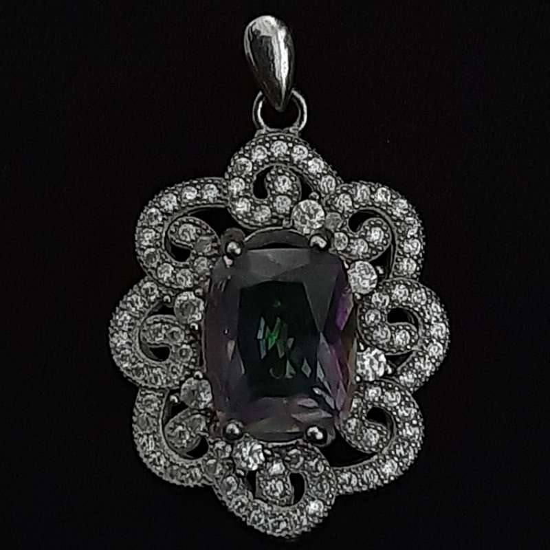 آویز گردنبند نقره زنانه مدل p05