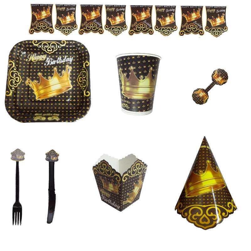 مجموعه 65 عددی تم تولد مسترتم طرح تاج کد 999