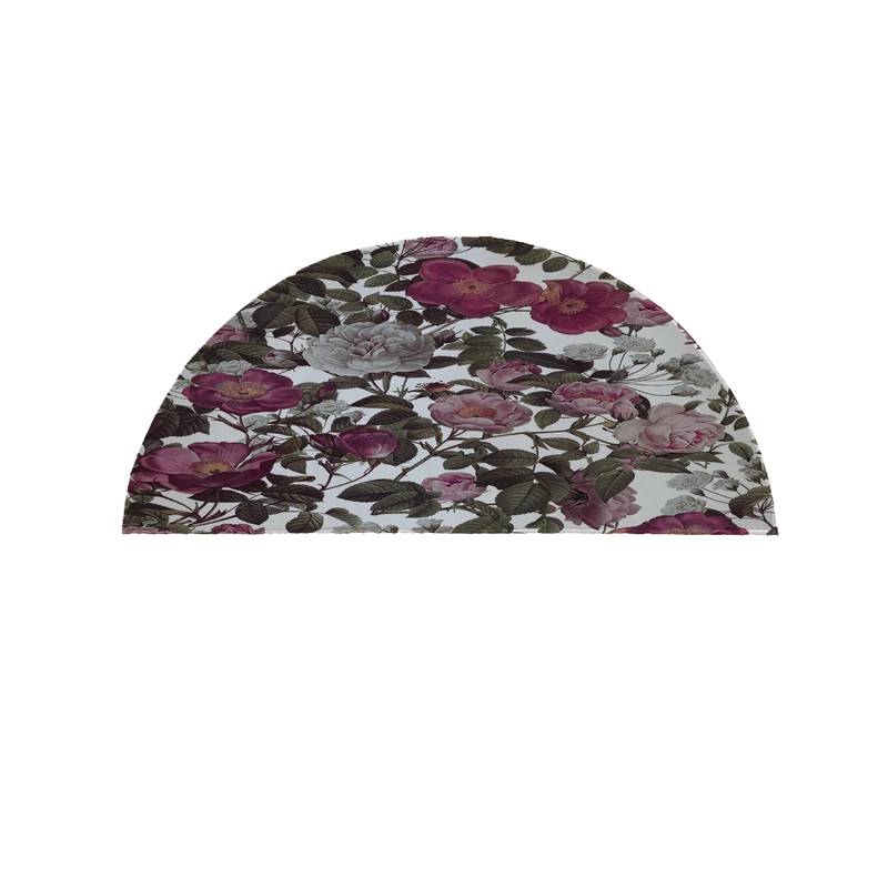   پادری مدل نیم دایره طرح گل کد 9336 سایز 90×45 سانتی متر