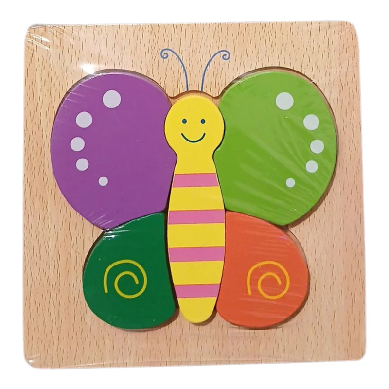 پازل آموزشی مدل برجسته طرح پروانه 