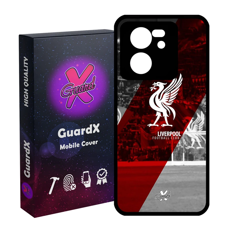 کاور گارد ایکس طرح Liverpool مدل Glass10045 مناسب برای گوشی موبایل شیائومی 13T/13T Pro/Redmi K60 Ultra