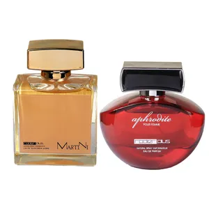 ادوپرفیوم مردانه رودیر پلاس مدل Martini با رایحه خنک حجم 100 میلی‌لیتر به همراه ادوپرفیوم زنانه رودیر پلاس مدل Aphrooite با رایحه شیرین حجم 100 میلی‌لیتر