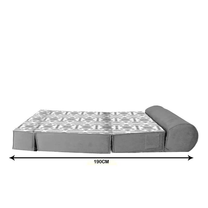 مبل تختخواب شو یک نفره نوپه هوم مدل تشک شو طرح پترن مدرن کد M1043