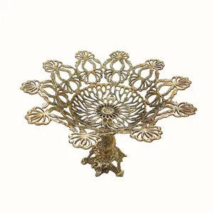 میوه خوری برنزی مدل برگ انجیری کد A125