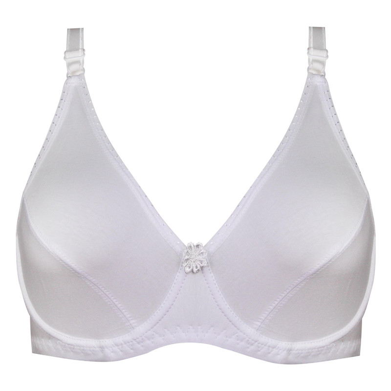 سوتین زنانه پانیذ مدل فنردار کد 22205 رنگ سفید