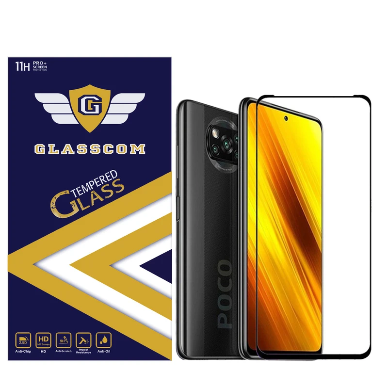 محافظ صفحه نمایش گلس کام مدل GC-PX3 مناسب برای گوشی موبایل شیائومی Poco X3 / Poco X3 Pro