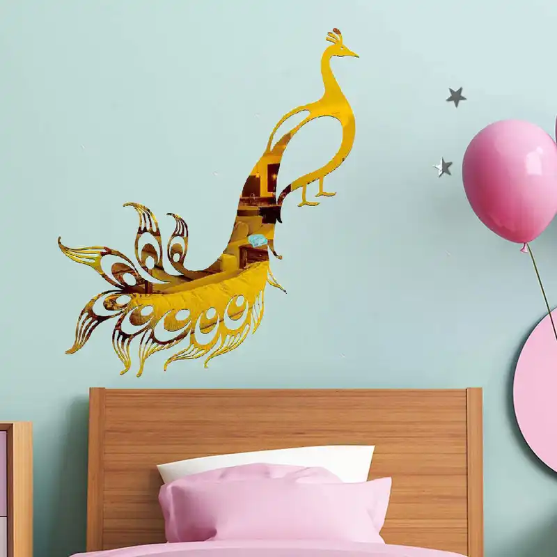 آینه پلکسی گلس آماتیس مدل طاووس