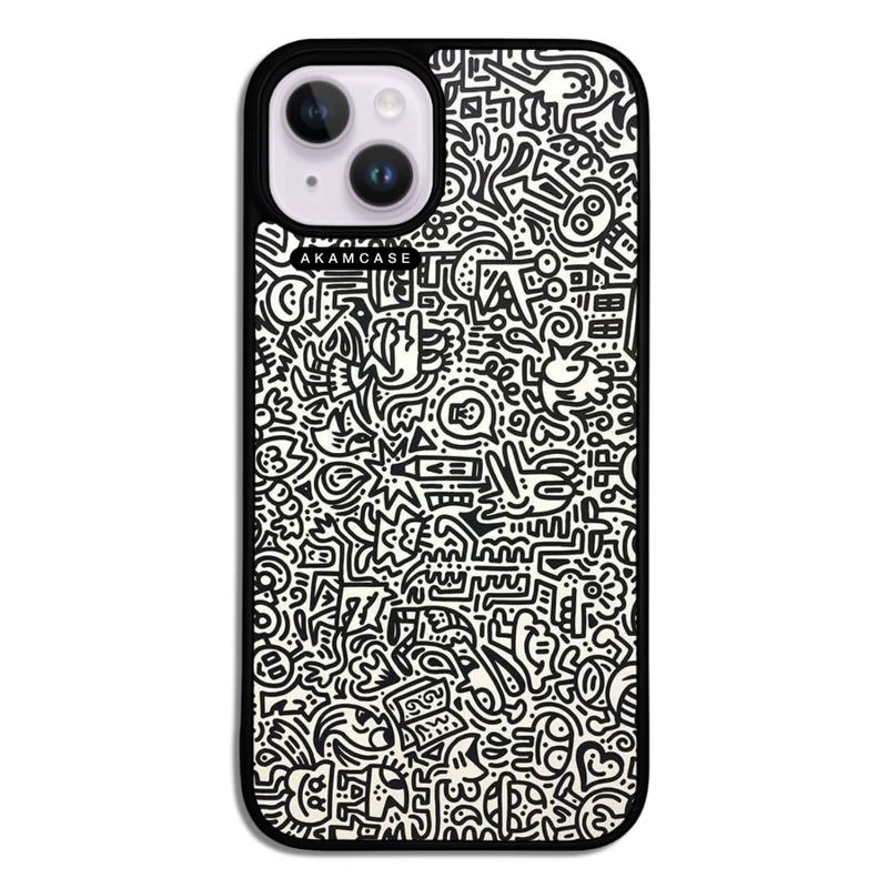 کاور آکام مدل AMC-WA14-DOODLE17 مناسب برای گوشی موبایل اپل iPhone 14