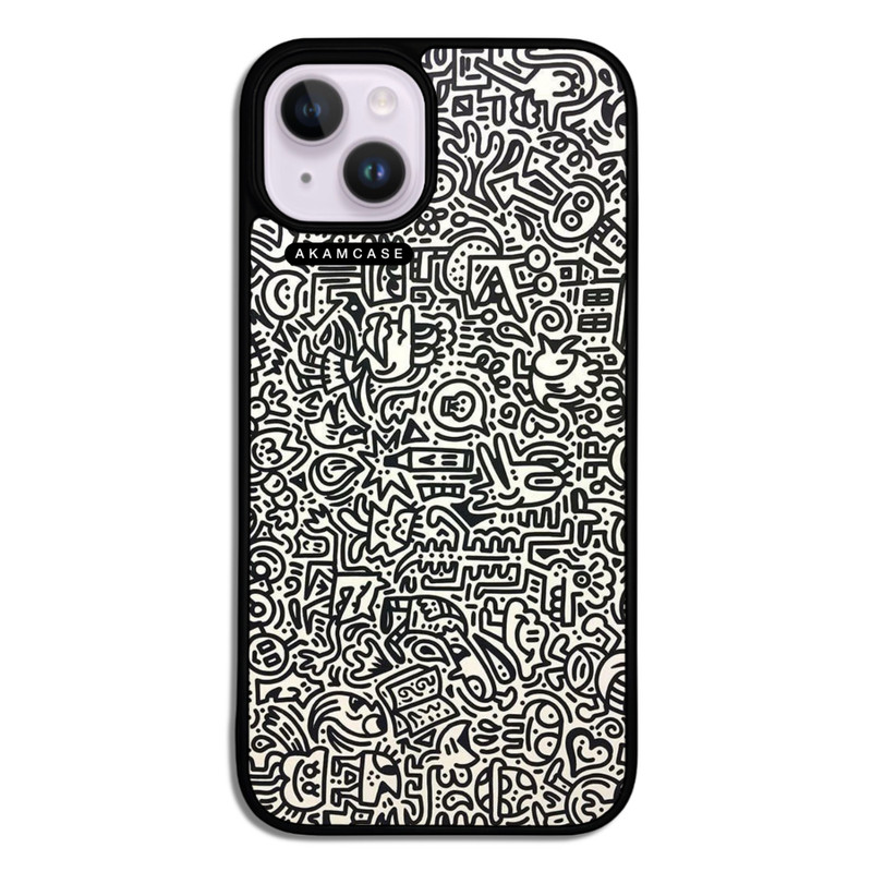 کاور آکام مدل AMC-WA14-DOODLE17 مناسب برای گوشی موبایل اپل iPhone 14