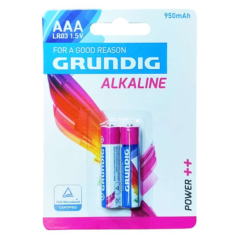 باتری قلمی گراندیگ مدل ALKALINE بسته دو عددی